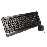 Kit Wired tastatura si mouse SPACER SPOK-WD-02, taste numerice, Negru — Nou