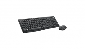 Kit Wireless tastatura si mouse Logitech MK295 Silent Wireless Combo, taste numerice, gri — Nou