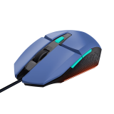 Mouse Gaming Trust GXT109B FELOX, 6400 DPI, Albastru — Nou