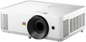 Videoproiector Viewsonic PA700W, WXGA 1280* 800, 4.500 lumeni, 12.500:1, lampa 4.000 ore/ 12.000 ore ecomode, zoom optic 1.1x, dimensiune maxima imagine 300", distanta maxima de proiectie 11 m, 25- 34 dB, D-sub, 2* HDMI, audio in/ out, USB Type A (Power): 1 (5V/1.5A), boxa 3W, RS232, 2.7 kg, cabu — Nou