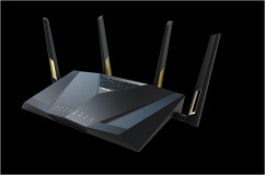 Router Wireless Asus RT-AX88U PRO; Standard rețea: WiFi 6 (802.11ax) Segment produs: Performanță AX Extremă AX6000; Rata Datelor: 802.11ax (2.4GHz): până la 1148 Mbps, 802.11ax (5GHz): până la 4804 Mbps; 4* antenă externă; Procesor: Quad-core la 2.0GHz; Memorie: 256 MB Flash, 1GB RAM; Frecvența de - imaginea 1