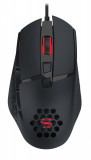 Mouse gaming Serioux Tobis, Senzor Sunplus 192, 1000-6400 DPI, switch HUANO, pana la 20 milioane de click-uri, 8 Butoane, 3 moduri de iluminare RGB, cablu USB 1.5M, plug and play, compatibil cu Windows 2000/XP/9X/VISTA/7/8/10 — Nou