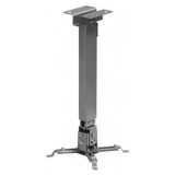 Suport de tavan telescopic Sopar Tapa Silver 23056, inaltime reglabila intre 43-65 cm, suporta pana la 12 kg, grad de inclinare de +/- 20° | +/- 10°, rotatie +/- 10°, din otel, argintiu — Nou