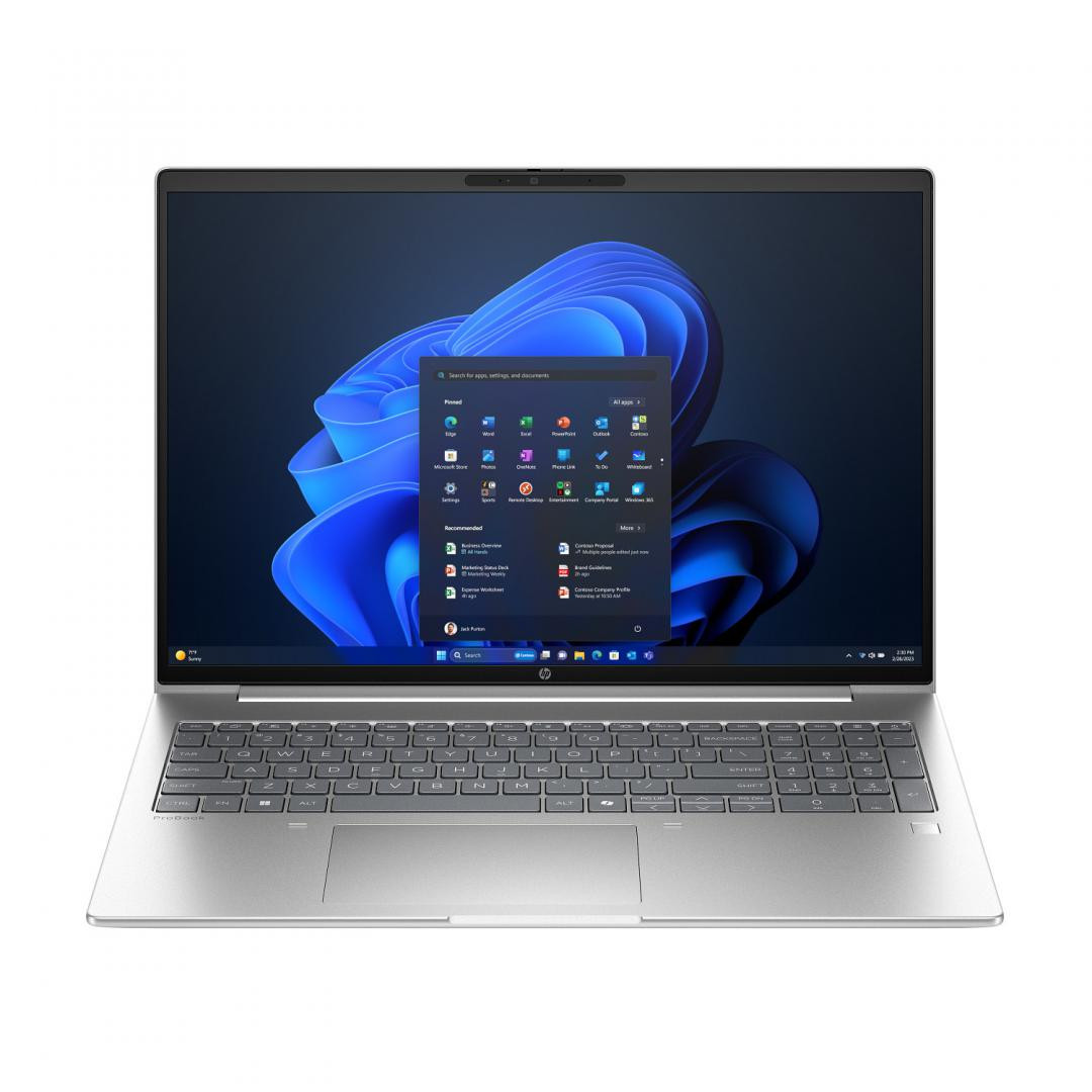 Laptop HP ProBook 4 G2i cu procesor Intel Core 7-350 6-core (1.5GHz up to 4.8GHz, 6MB)- 17 TOPS, 16.0 inch WUXGA, 24GB DDR5, SSD 512GB PCIe NVMe, Intel Graphics, Windows 11 Pro 64bit, Pike Silver, 3yw Offsite - imaginea 1