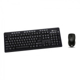 Kit tastatura + mouse Serioux MKM5500, cu fir, multimedia, negru, USB — Nou