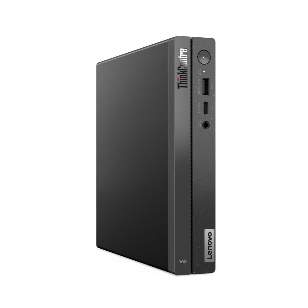 Desktop Business Lenovo ThinkCentre Neo 50q Gen 4 Tiny cu procesor Intel Core i3-1215U pana la 4.4 GHz, 8GB DDR4, 256GB SSD, Intel Integrated Graphics, Windows 11 Pro, Black, 1 an Garantie - imaginea 1