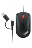 Mouse LENOVO ThinkPad USB-C Wired Compact Mouse, 2400 dpi, Negru — Nou
