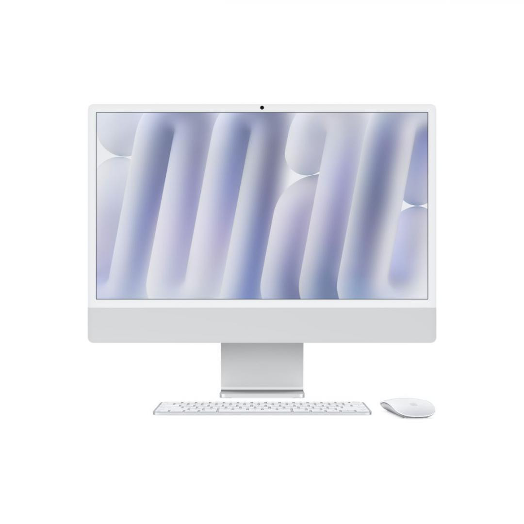 Apple iMAC 24" Retina 4.5k/ Apple M4 (CPU 10-core, GPU 10-core, Neural Engine16-core)/16GB/256GB - Silver - INT KB (2024), Nano-texture glass - imaginea 1
