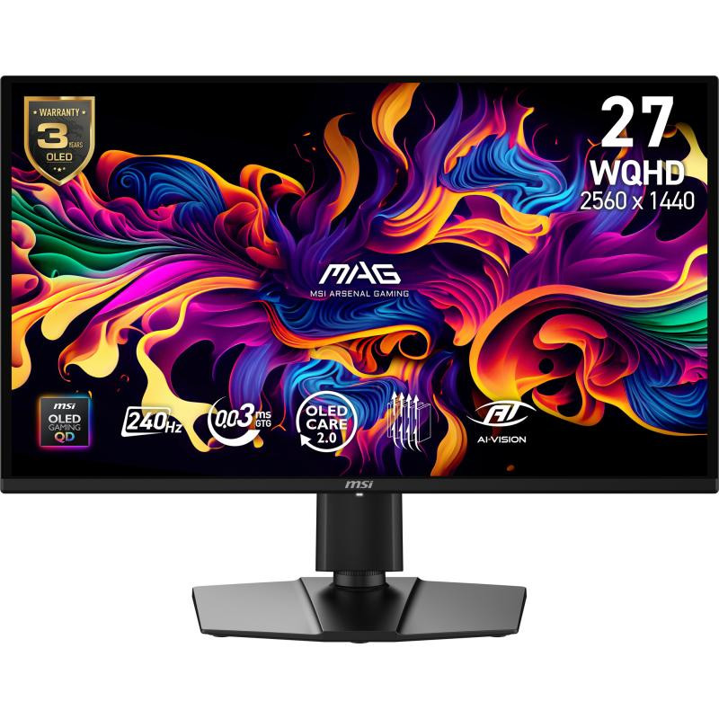 Monitor Gaming MSI MAG 274QP QD-OLED X24, 26.5", 2560 x 1440 pixeli, Black, 3 ani Garantie - imaginea 1