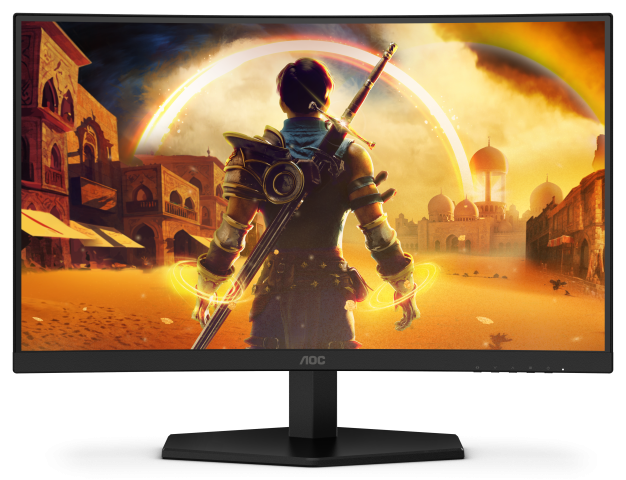 Monitor Gaming AOC C24G42FE, 24", 1920 x 1080 pixeli, Black, Red, 3 ani Garantie