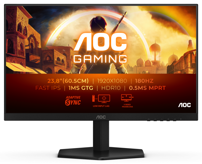 Monitor Gaming AOC 24G42E, 24", 1920 x 1080 pixeli, Black, 3 ani Garantie
