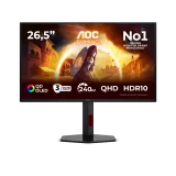 Monitor Gaming AOC Q27G4ZDR, 26.5", 2560 x 1440 pixeli, Black, Red, 3 ani Garantie — Nou