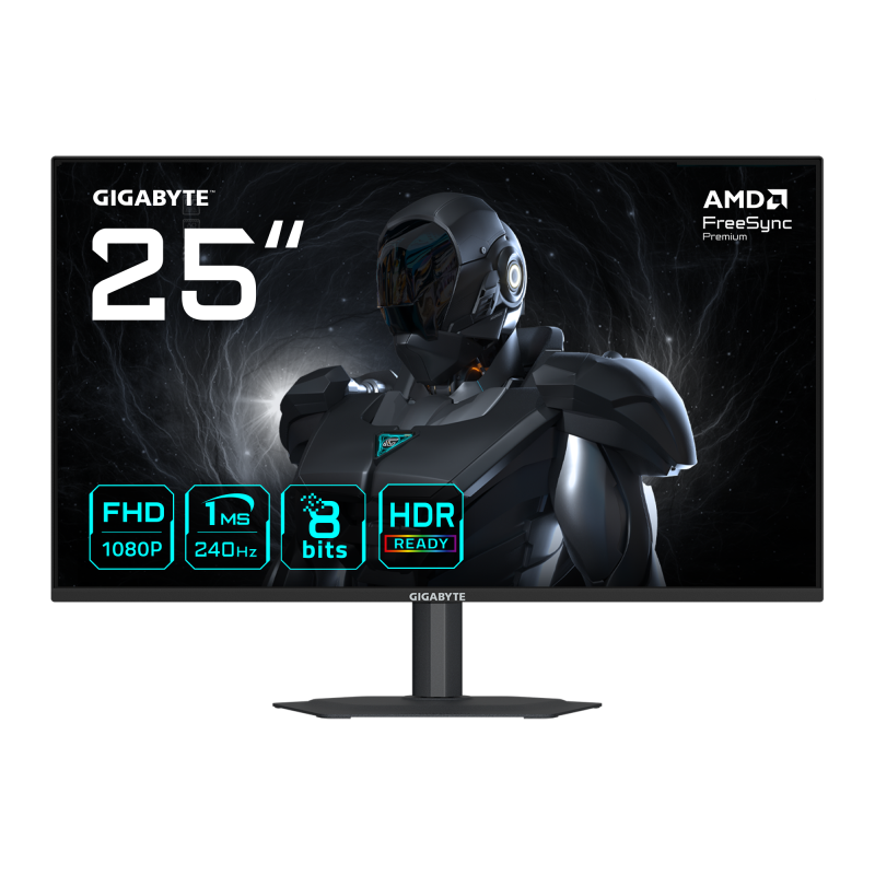 Monitor Gaming GIGABYTE G25F2A, 24.5", 1920 x 1080 pixeli, Black, 2 ani Garantie - imaginea 1