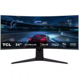 Monitor Consumer TCL 34R83Q, 34", 3440 x 1440 pixeli, Negru-Alb, 2 ani Garantie — Nou
