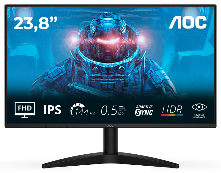 Monitor Gaming AOC 24B36X, 23.8", 1920 x 1080 pixeli, Black, 3 ani Garantie