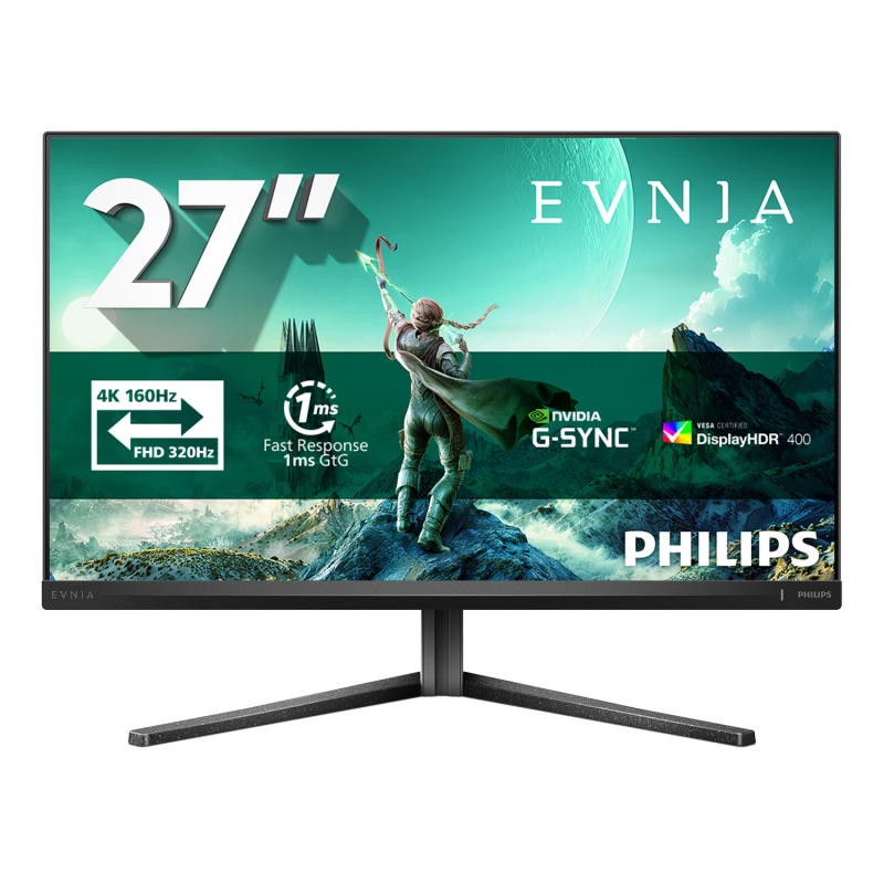 Monitor Consumer Philips Evnia 3000 27M2N3800A/00, 27", 3840 x 2160 pixeli, Black, 3 ani Garantie - imaginea 1