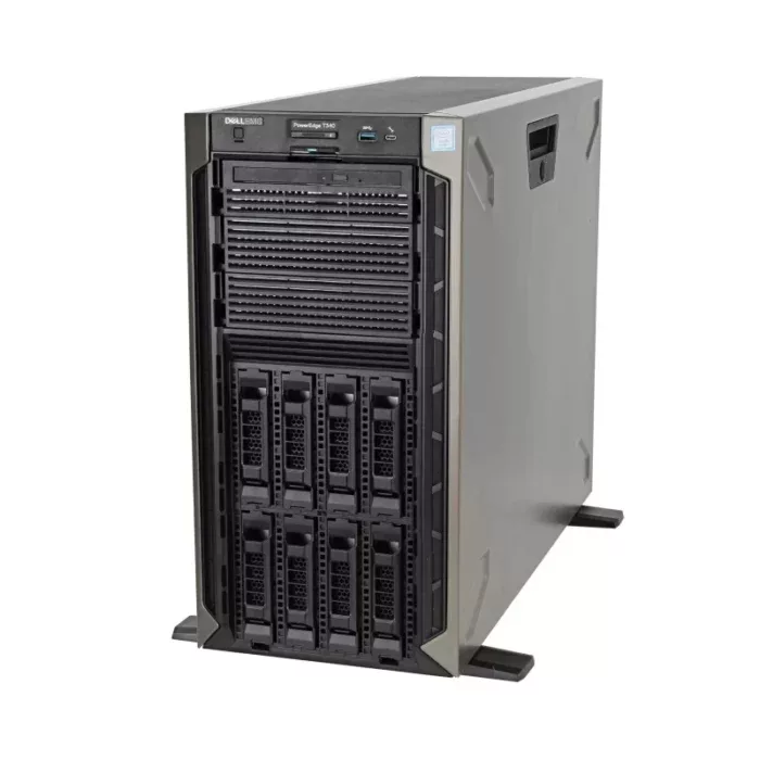 Server Dell PowerEdge T340, 8 Bay 3.5 inch, Intel 4 Core Xeon E-2124 3.3 GHz up to 4.3 GHz, 32 GB DDR4 ECC, 4 x 1 TB SSD, 2 Ani Garantie - imaginea 1