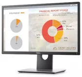 Monitor 22 inch, Dell P2217H, LED IPS, FHD, HDMI, Black, 3 Ani Garantie — Refurbished