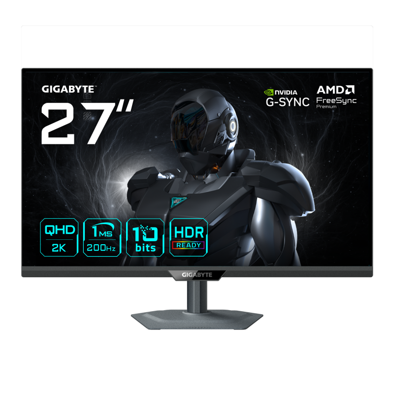 Monitor Gaming Gigabyte G27Q2, 27", 2560 x 1440 pixeli, Black, 2 ani Garantie - imaginea 1