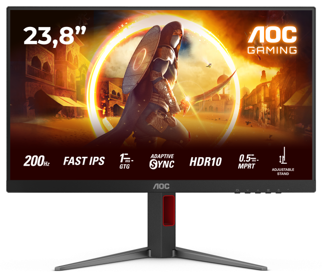 Monitor Consumer AOC 24G4HA, 23.8", 1920 x 1080 pixeli, Black, 3 ani Garantie