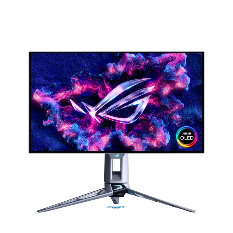 Monitor Gaming ASUS ROG Swift OLED PG27AQWP-W, 26.5", 2560 x 1440 pixeli, Silver, 2 ani Garantie - imaginea 1