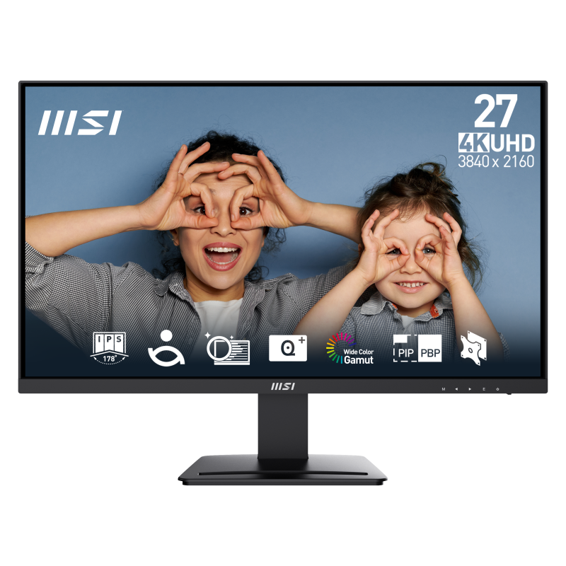 Monitor Consumer MSI PRO MP273U, 27", 3840 x 2160 pixeli, Black, 2 ani Garantie - imaginea 1