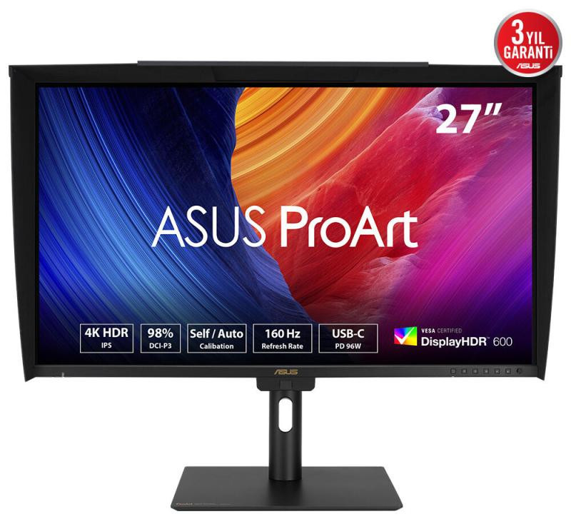 Monitor Consumer ASUS PA27UCGE, 27", 3840 x 2160 pixeli, Black, 2 ani Garantie