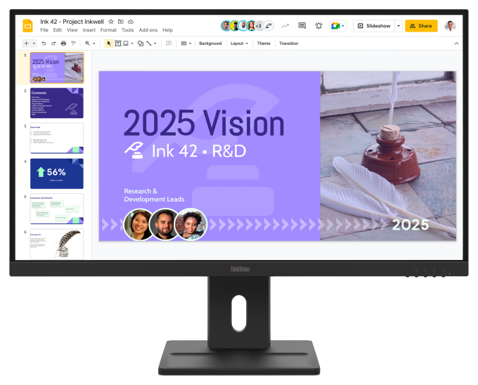 Monitor Commercial Lenovo ThinkVision E27Q-40, 27", 2560 x 1440 pixeli, Black, 3 ani Garantie