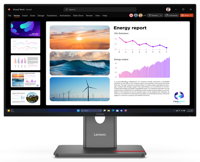 Monitor Consumer Lenovo ThinkVision P24Q-40, 23.8", 2560 x 1440 pixeli, Black, 3 ani Garantie