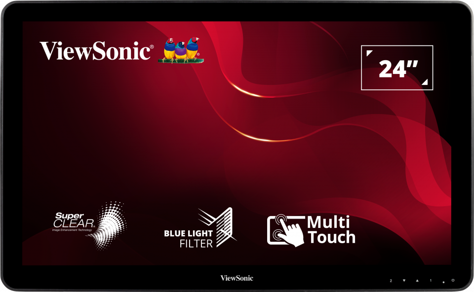 Monitor Consumer ViewSonic TD2430, 24", 1920 x 1080 pixeli, Touchscreen, Black, 3 ani Garantie - imaginea 1