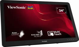 Monitor Consumer ViewSonic TD2430, 24", 1920 x 1080 pixeli, Touchscreen, Black, 3 ani Garantie - imaginea 2