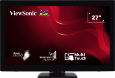 Monitor Consumer ViewSonic TD2760, 27", 1920 x 1080 pixeli, Touchscreen, Black, 3 ani Garantie — Nou