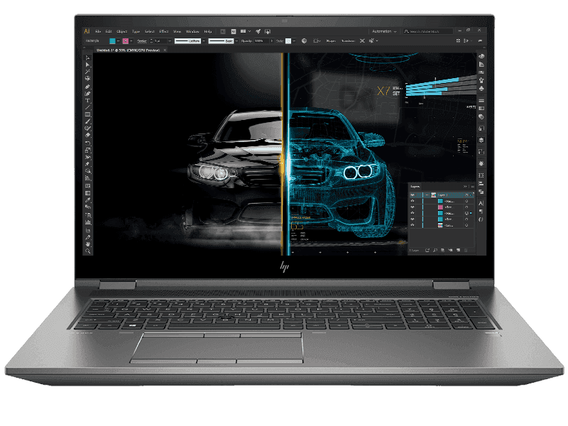 Laptop HP ZBook Fury 17 G7, Intel Core i5 10400H 2.6 GHz up to 4.6 GHz, 16 GB DDR4, 512 GB SSD M.2 NVMe, nVidia Quadro T1000 Max-Q 4 GB GDDR5, Wi-Fi, Bluetooth, WebCam, Display 17.3" 1920 by 1080, Windows 11 Pro; 3 Ani Garantie, Ca Nou - imaginea 1