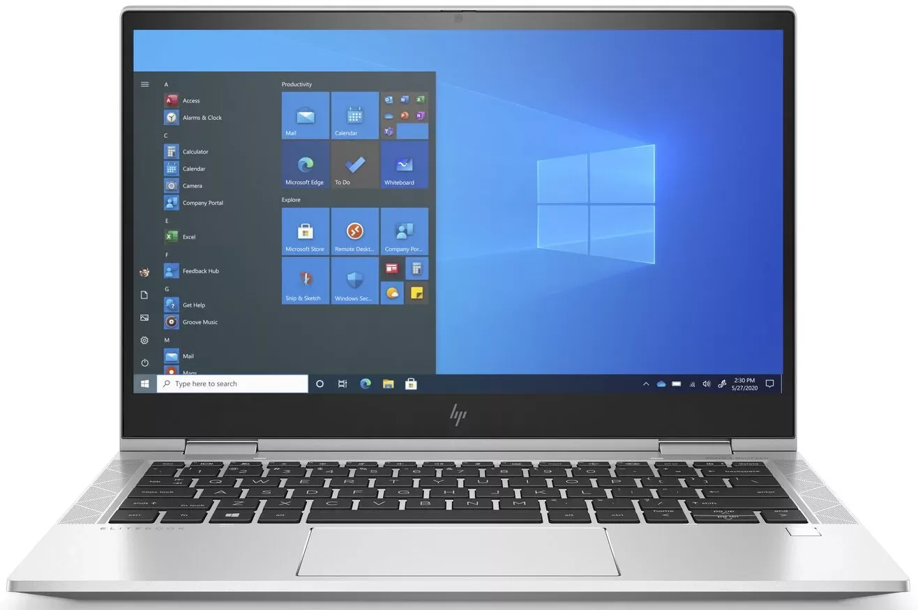 Laptop 2 in 1 HP EliteBook x360 830 G8, Intel Core i5 1135G7 2.4 GHz up to 4.2 GHz, Intel Iris Xe Graphics, Wi-Fi, Bluetooth, WebCam, Display 13.3" 1920 by 1080 Touchscreen, 8 GB LPDDR4, Fara Hard Disk; Fara Windows; 3 Ani Garantie, Premium, Refurbished - imaginea 1
