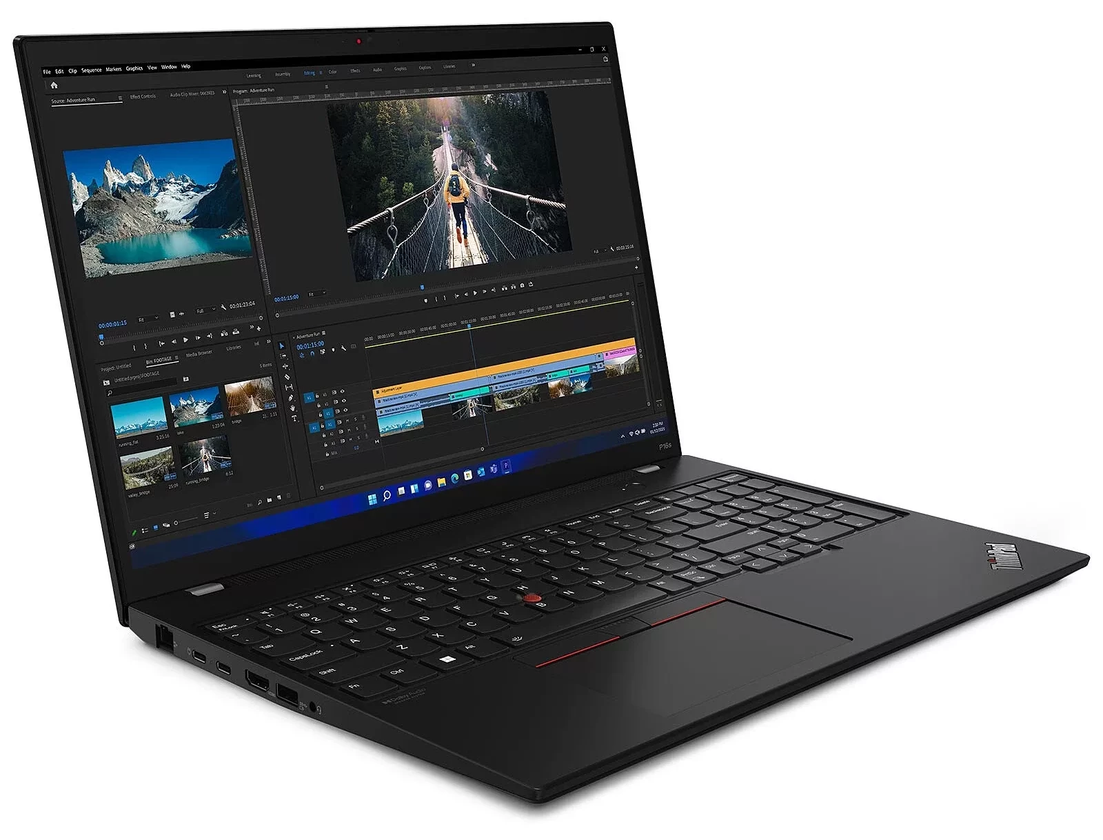 Laptop Lenovo ThinkPad P16s Gen 1, Intel Core i5 1240P 1.7 GHz up to 4.4 GHz, nVidia T550 4 GB GDDR6, Wi-Fi, 4G, Bluetooth, WebCam, Display 16" 1920 by 1200, 16 GB DDR4, 1 TB SSD M.2 NVMe; Fara Windows; 3 Ani Garantie, Premium, Refurbished - imaginea 4