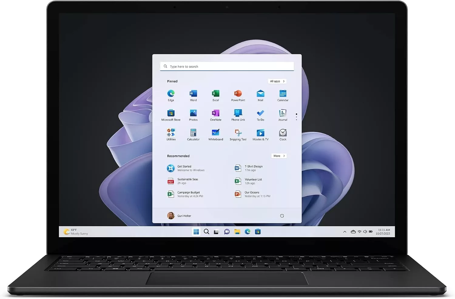 Laptop Microsoft Surface 5, Intel Core i7 1265U 1.8 GHz up to 4.8 GHz, Intel Iris Xe Graphics, Wi-Fi, Bluetooth, WebCam, Display 13.5" 2256 by 1504 Touchscreen, 16 GB LPDDR5, 256 GB SSD M.2 NVMe, Windows 10 Pro, 3 Ani Garantie - imaginea 1
