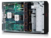 Server Lenovo ThinkServer TD350, 8 Bay 2.5 inch, 2 Procesoare Intel 10 Core Xeon E5-2660 V3 2.6 GHz up to 3.3 GHz , 64 GB DDR4 ECC, Fara Hard Disk, 2 Ani Garantie - imaginea 5
