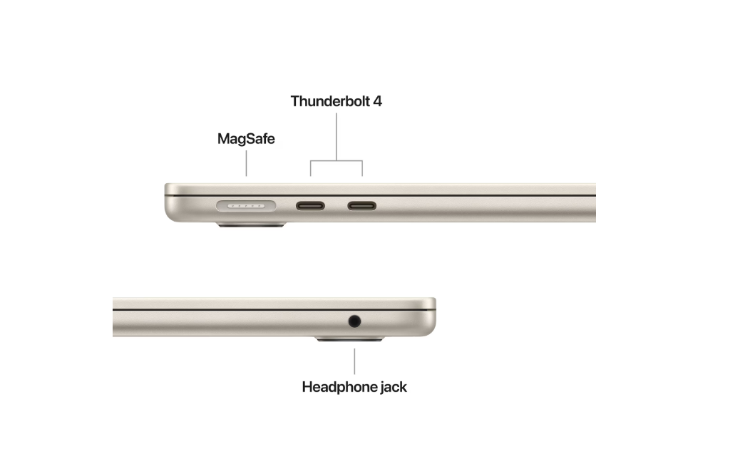 MacBook Air 13.6" Retina/Apple M5 (CPU 10-core, GPU 10-core, NeuralEngine16-core)/16GB/2TB - Starlight - INT KB - 70W ADAPTER- 2026 (CTO from MDHC4RO/A) - imaginea 1