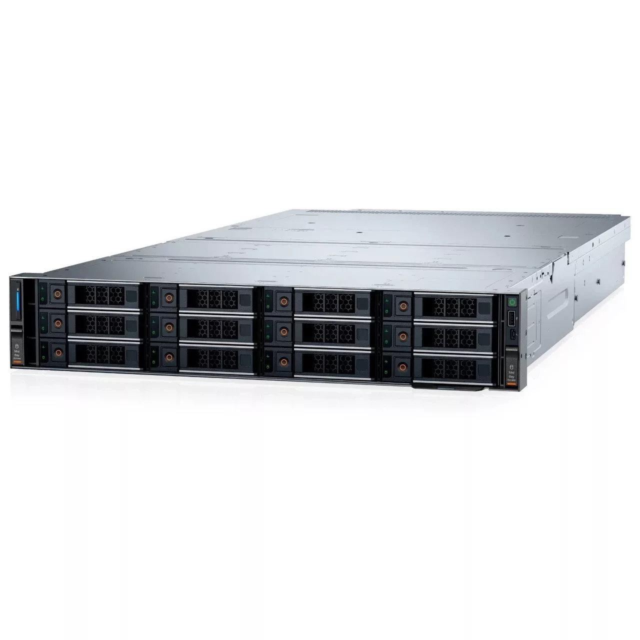 Server Nou Open Box Dell PowerEdge R760XS, 12 Bay 3.5 inch, 2 Procesoare Intel 12 Core Xeon Silver 4510 2.4 GHz up to 4.1 GHz, 64 GB DDR5 ECC, RAILKIT, 2 Ani Garantie - imaginea 1